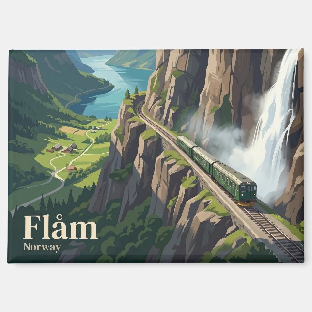 Flåm Railway Norway Magnet (Front)