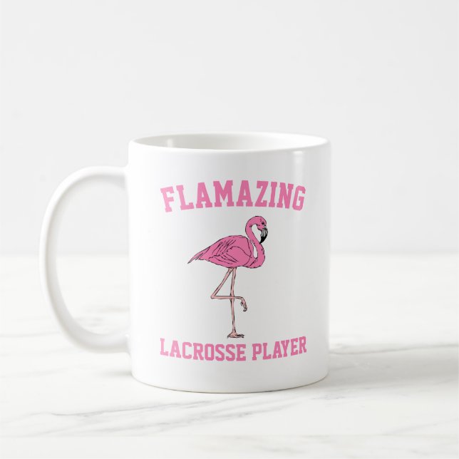 Flamazing Lacrosse Player Mug (Left)