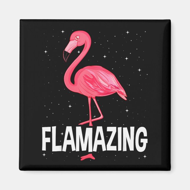 Flamazing Nk Flamingo Novelty Flamingo Lover Funny Magnet (Front)