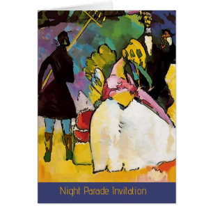 Flambeau at Mardi Gras Parade Invite, edit ntext Cards