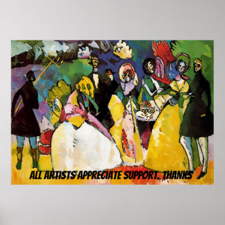 Flambeau at Mardi Gras Party Poster