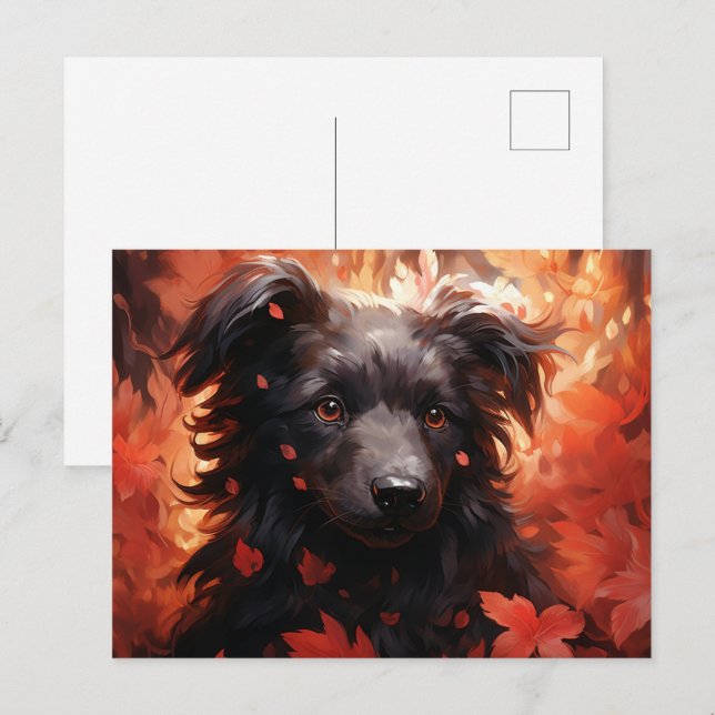 Flamboyant Dog Postcard (Front/Back)