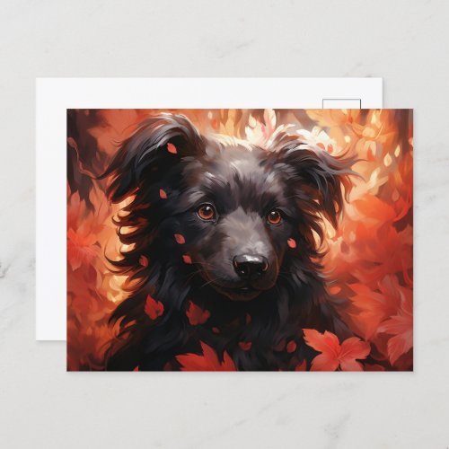 Flamboyant Dog Postcard