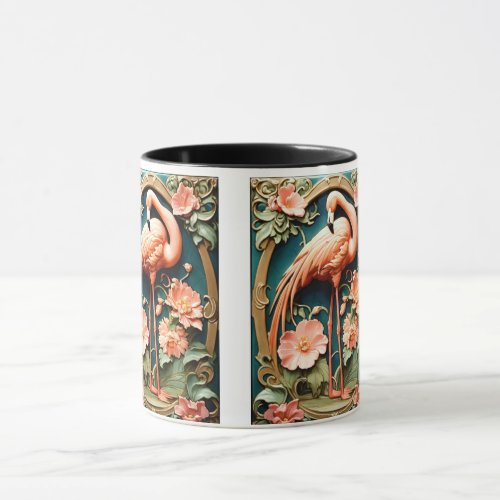 Flamboyant Flamingo A Ceramic Symphony Mug
