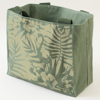 Flamboyant Flamingo Tropical nature garden pattern Tote