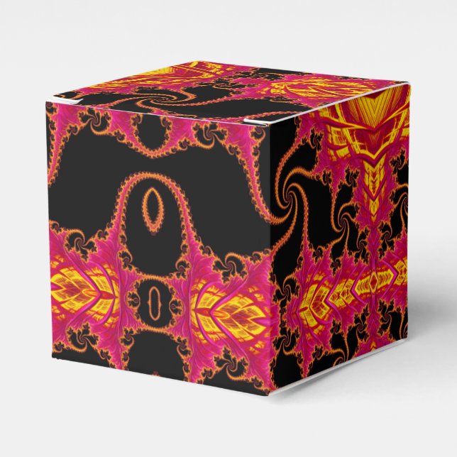 Flamboyant fractal favor boxes (Front Side)
