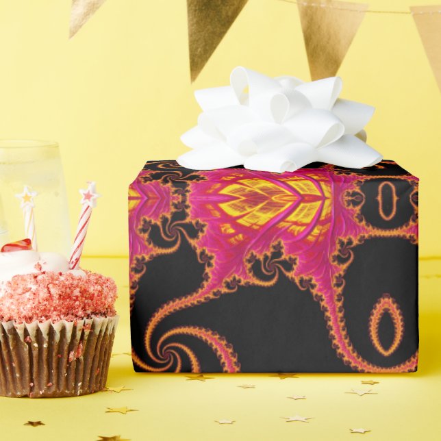 Flamboyant fractal wrapping paper (Birthday Party)