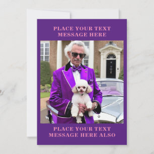 Flamboyant Funny Old Gay Guy Humor Greeting Card