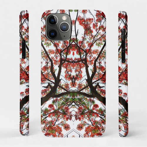 Flamboyant Royal Poinciana Abstract iPhone 11 Pro Case