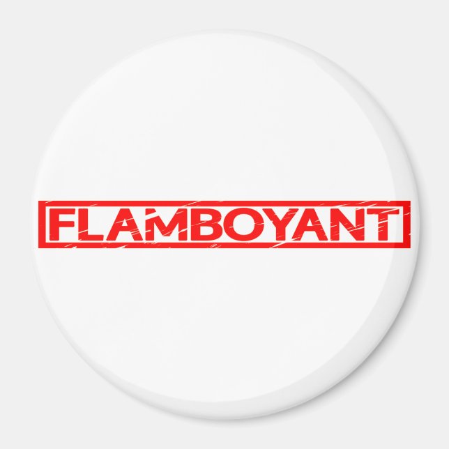 Flamboyant Stamp Magnet (Front)