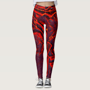 Flame Airbrush Leggings