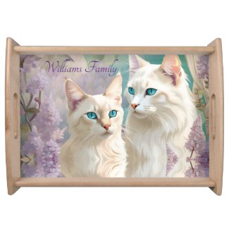 Flame and Lilac Lynx Point Siamese Portrait Art