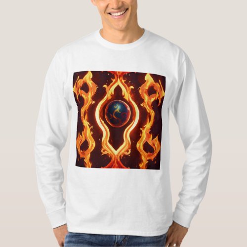  Flame Ball Stylish T_Shirt _ Ignite Your S