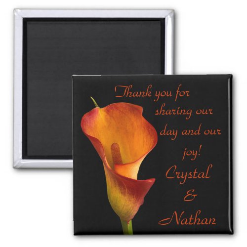 Flame Calla Lily Magnet