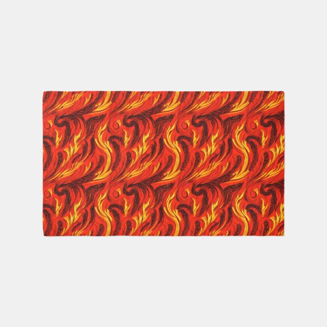 Flame Cascade Rug (Front)