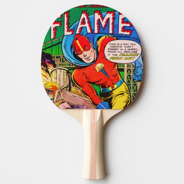 Flame comics Ping-Pong paddle (Front)