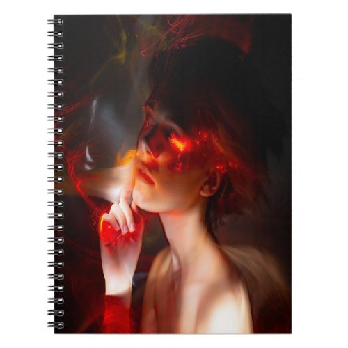 Flame Element Woman Notebook