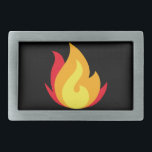 Flame Emoji Belt Buckle<br><div class="desc">Flame Emoji Belt Buckle</div>
