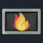 Flame Emoji Belt Buckle<br><div class="desc">Flame Emoji Belt Buckle</div>