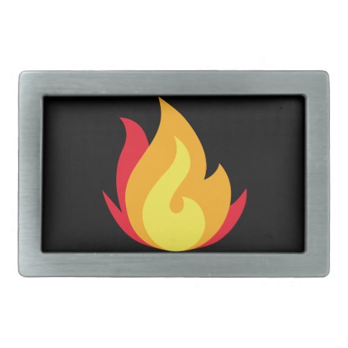 Flame Emoji Belt Buckle