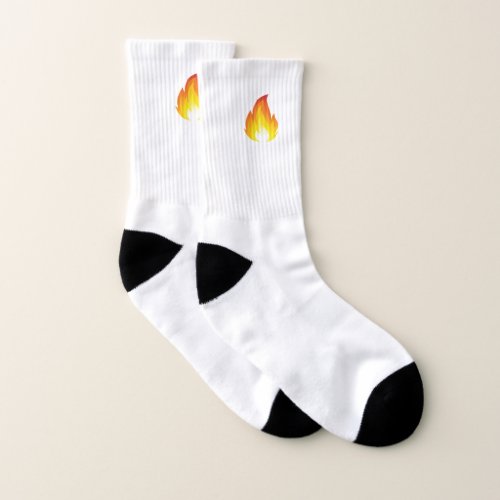 Flame Emoji Socks