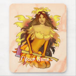 Flame Fairy firefighter  mousepad