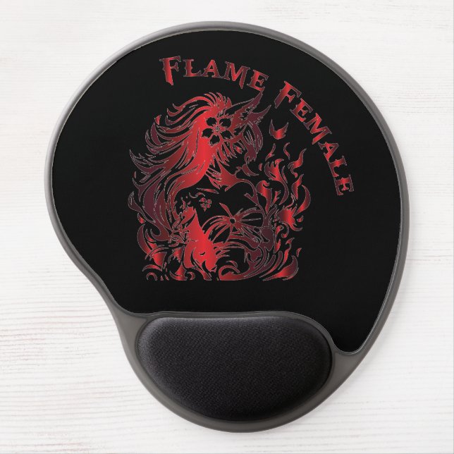 Flame Female Mouse Pad (Front)