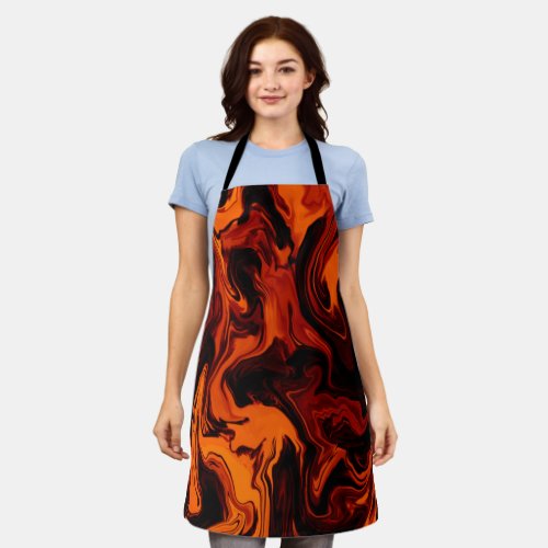 Flame Fire Fiery Abstract Apron