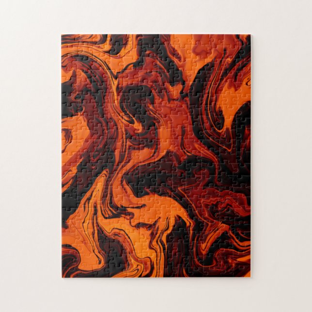 Flame, Fire, Fiery Abstract Jigsaw Puzzle (Vertical)