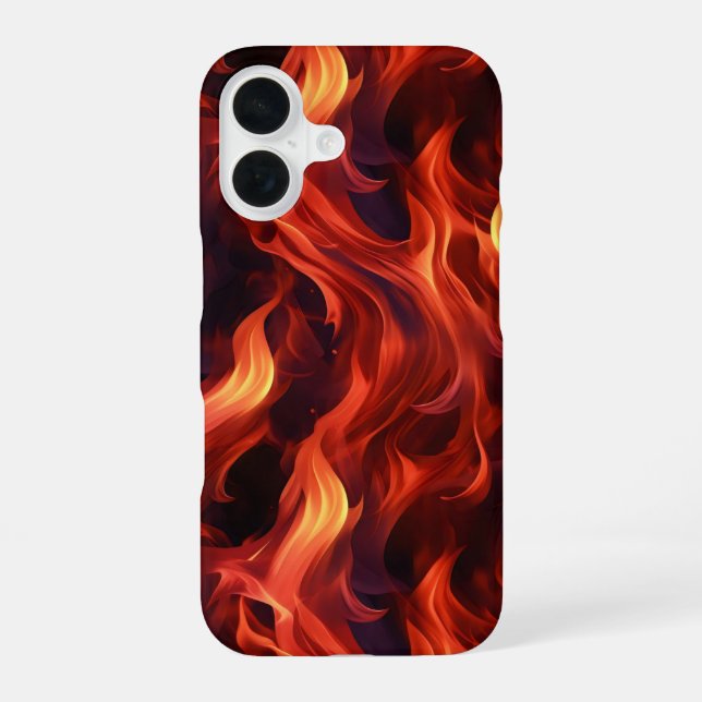 Flame Fire Pattern Iphone Case (Back)