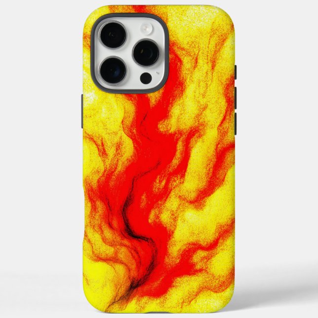 Flame Flow – Abstract Fire-Inspired Case-Mate iPhone Case (Back)