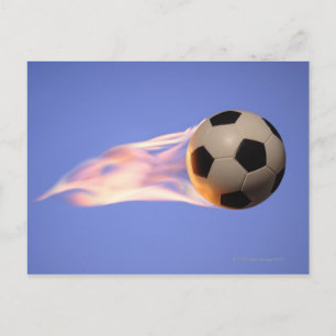 Flame Football Postcard