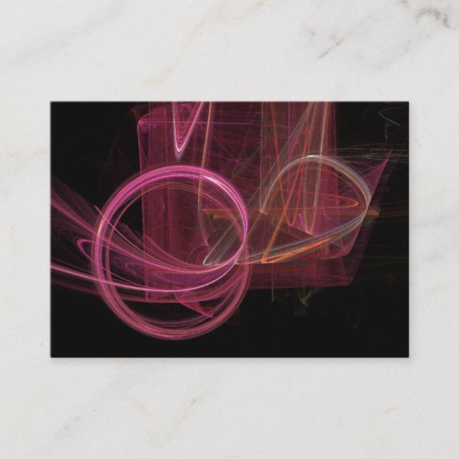 Flame Fractal 01 Business Card (Front)