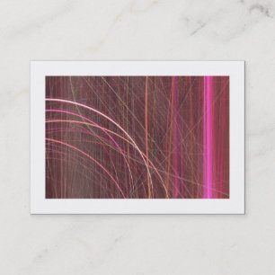 Flame Fractal 02 (bordered) Business Card