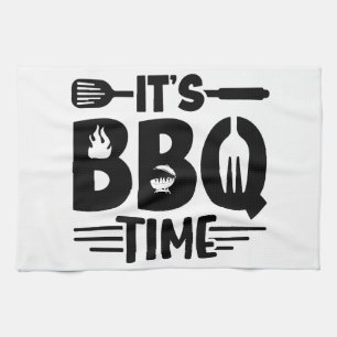 Flame-Grilled Delight Kitchen Towel