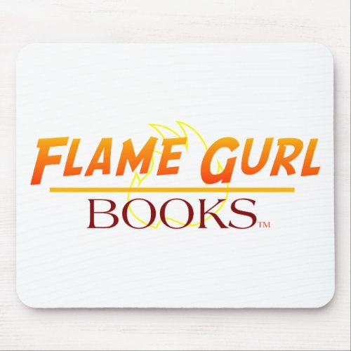Flame Gurl Books Mouse Pad