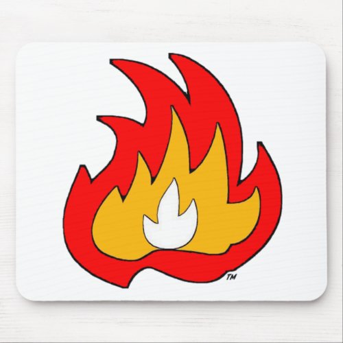 Flame Gurl Flame Mouse Pad
