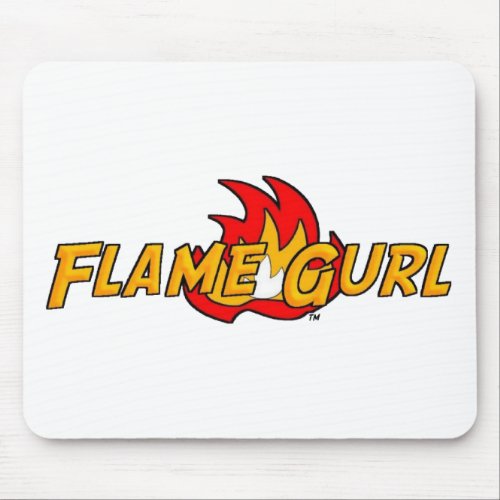 Flame Gurl Logo Mouse Pad