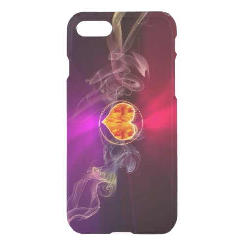 Flame_heart_smoke_love_fire iPhone SE87 Case