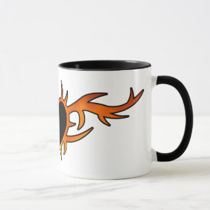 Flame Heart Tattoo Mug