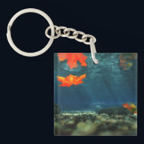 Flame in the Water Acrylic Keychain