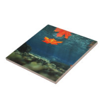 Flame in the Water Decorative Tile
