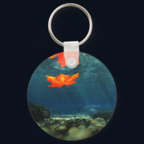 Flame in the Water Keychain