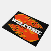Flame Licks Doormat (Angled)