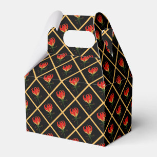 Flame Lily Gloriosa Favor Boxes