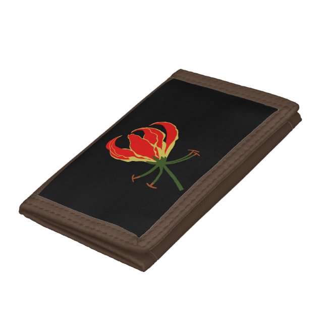 Flame Lily Trifold Wallet (Bottom)