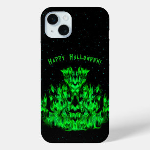 Flame Monster in The Starlight Sky iPhone 15 Plus Case