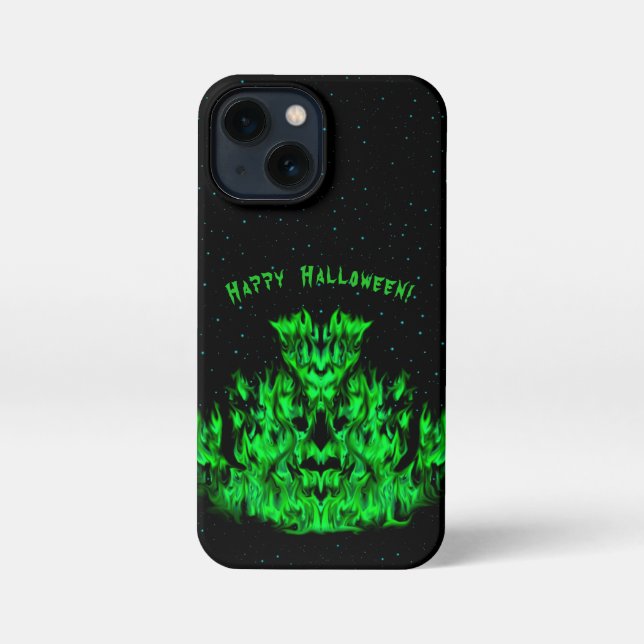 Flame Monster in The Starlight Sky iPhone Case (Back)