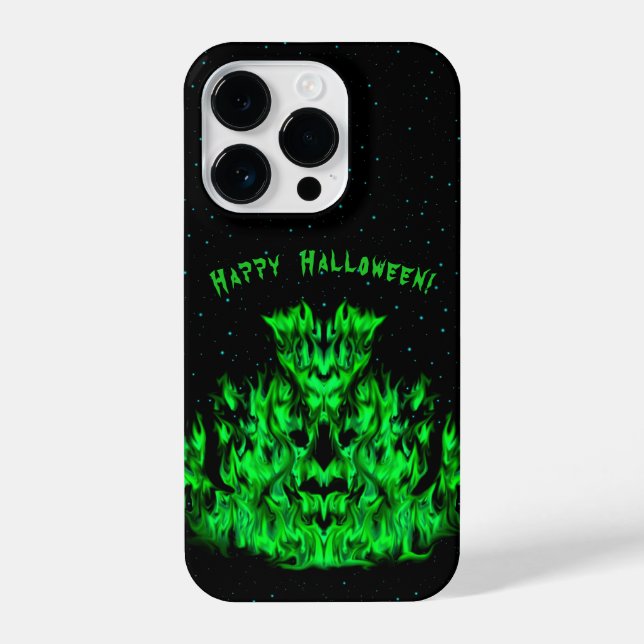 Flame Monster in The Starlight Sky iPhone Case (Back)