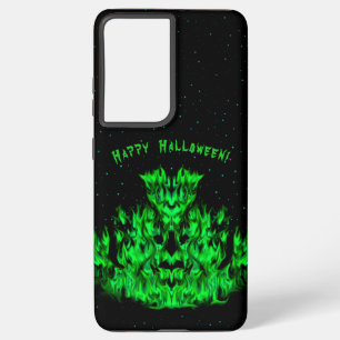 Flame Monster in The Starlight Sky Samsung Galaxy S21 Ultra Case